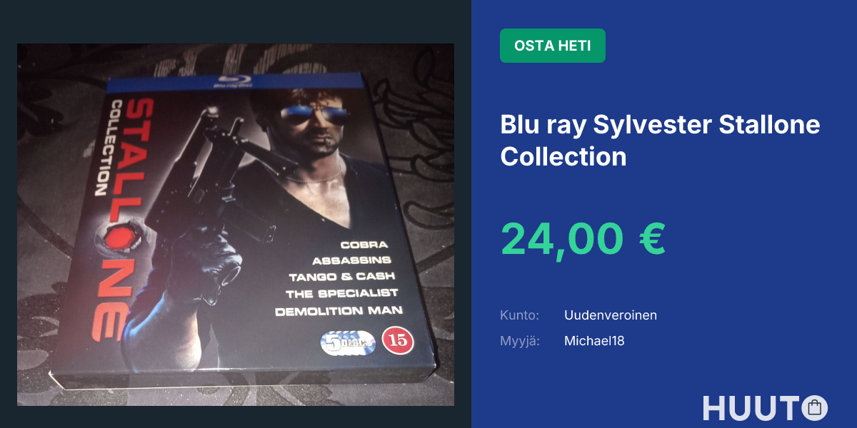 Blu ray Sylvester Stallone Collection | Huuto.net