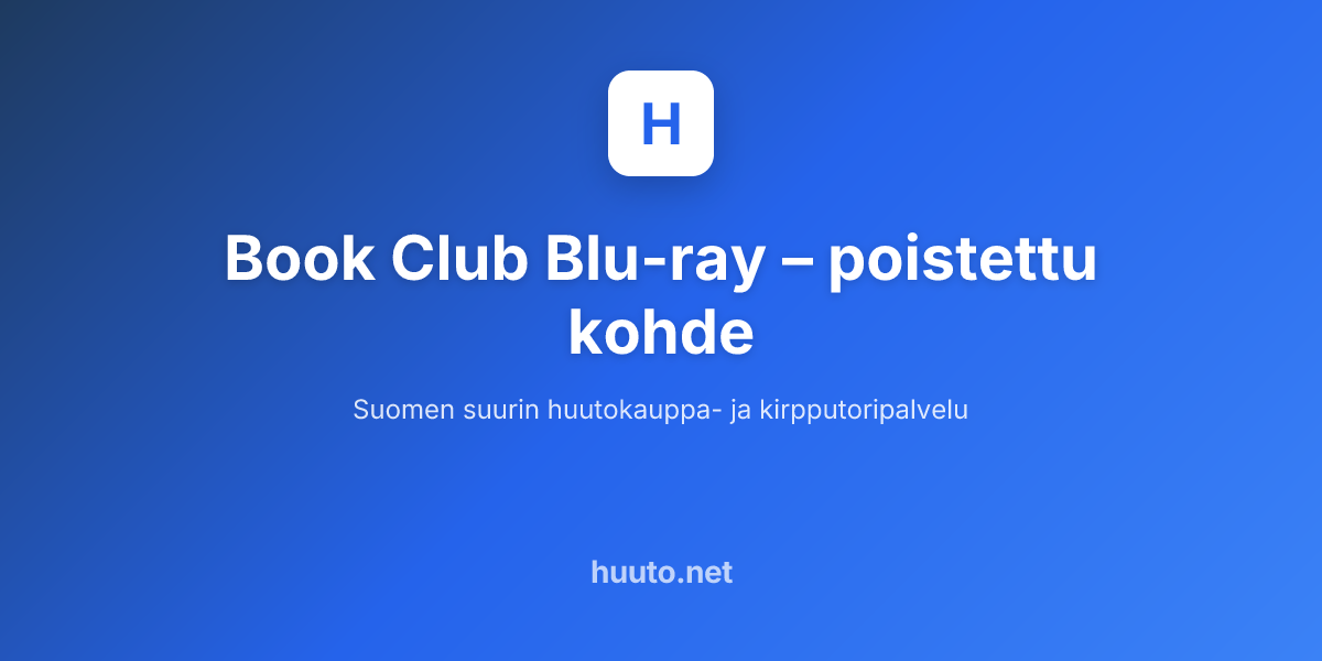 Book Club Blu-ray - Huuto.net | Huuto.net