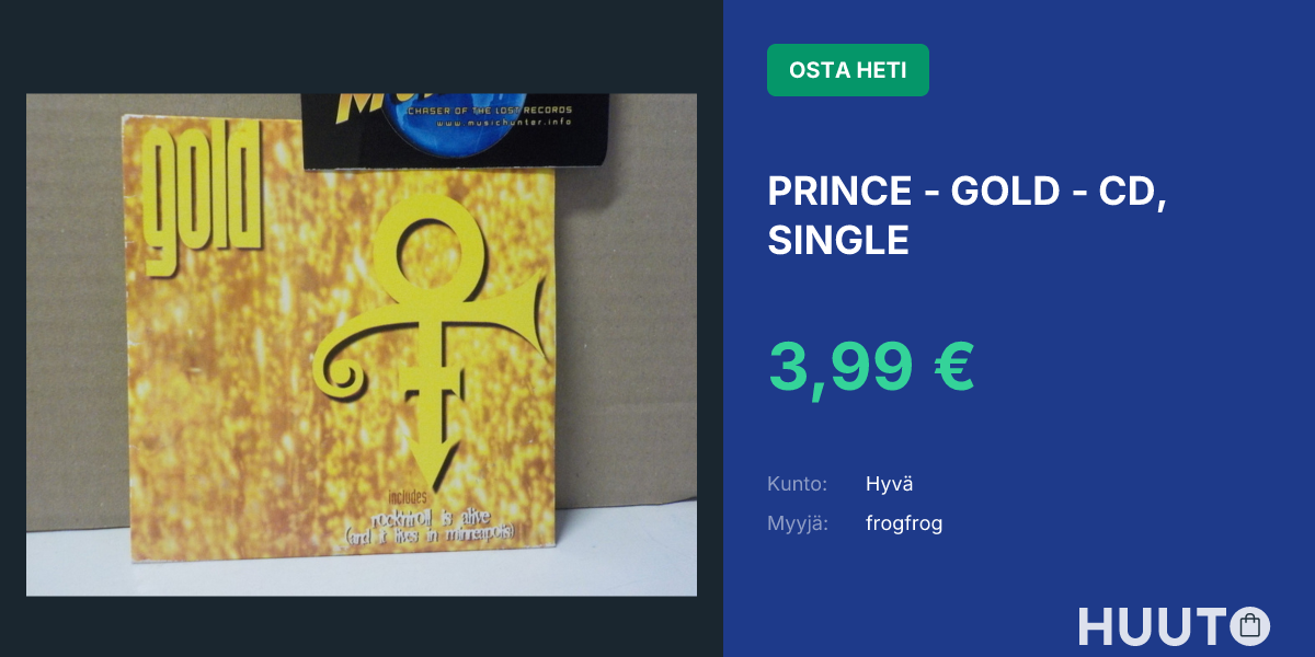 PRINCE - GOLD - CD, SINGLE | Huuto.net