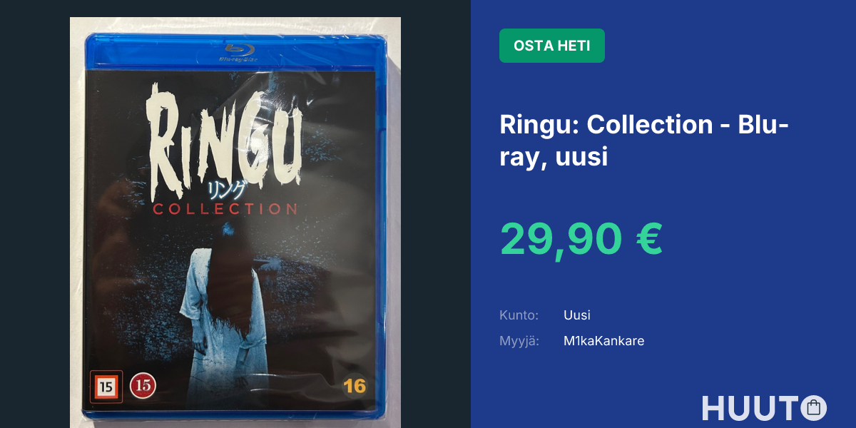 Ringu: Collection - Blu-ray, uusi | Huuto.net