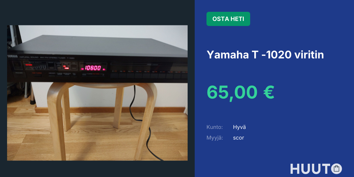 Yamaha T -1020 viritin | Huuto.net